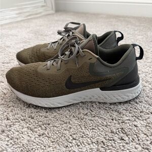 Nike Khaki and Black Athletic Sneakers